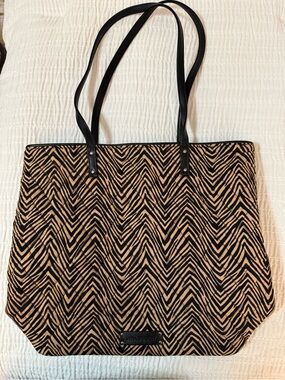 Vera Bradley Rosewood Black and Tan Tote Bag